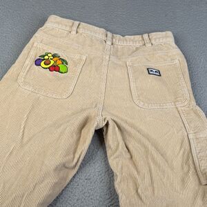 Obey Corduroy Carpenter Pants Mens 30x29 Beige Fruit Streetwear Skater
